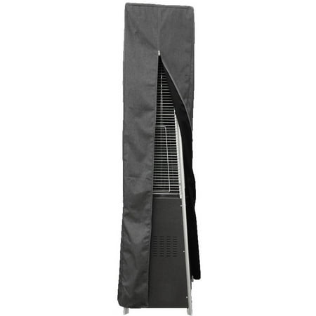 AZ Patio Heaters Square Glass Tube Patio Heater Commercial Cover in Gray