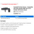 thumbnail image 2 of Camshaft Position Sensor - Compatible with 2003 Hyundai HMD 230 5.9L 6-Cylinder ISB Cumins Diesel, 2 of 2