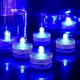 thumbnail image 1 of Azul 24 piezas impermeables bajo el agua redondas mini luces LED de té luces sumergibles para el hogar boda fiesta florero festival decoración del día de San Valentín, 1 of 5