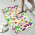 thumbnail image 5 of YIMEIS Colorful Flower and Colorful Bird Machine Washable Non-Slip Rubberback Indoor Runner Rug/Area Rug for Kitchen, Hallway, Kitchen, Entryway, Bathroom, 2 Piece Set - 16''*24''/47''*18'', 5 of 10