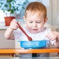 thumbnail image 3 of Food Spoon Long-handled Silicone Baby Feeding Spoon Heat-resistant Soft Tip Infant Training Spoon for Kids, 3 of 7