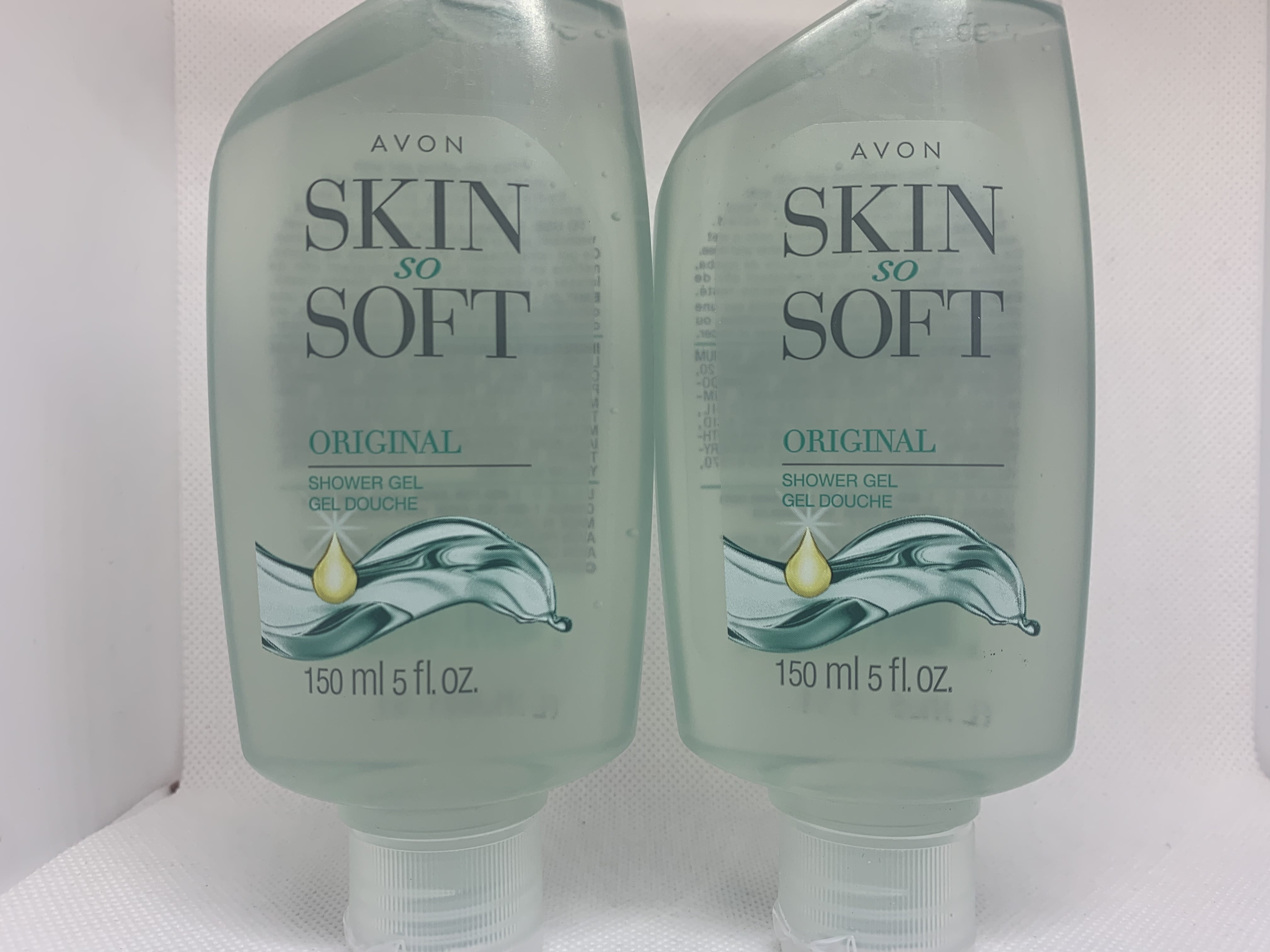 Avon Skin so Soft Original Scent Shower Gel, Set of 2, 5.0 fl. oz. Ea