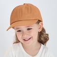 thumbnail image 4 of XIMIN Toddler Boys Baby Girls Original Classic Low Profile Baseball Cap Golf Dad Hat Adjustable Cotton Hats Unconstructed Plain Cap for Summer Outdoor (2 Years, Orange), 4 of 9