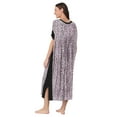 thumbnail image 3 of Layla Women’s Sleepwear 46” Knit Caftan, XS-5X, 3 of 6