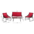 thumbnail image 6 of Safavieh Berkane Outdoor Modern Casual 4 Piece Set with Cushion, 6 of 8