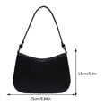 thumbnail image 4 of Bolso para Axila para Mujer Con Cerrojo Bolso Media Bolso Diario para Diario (negro), 4 of 9
