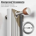 thumbnail image 2 of Outdoor Curtains for Patio Waterproof, Brown Boho Geometric Outdoor Privacy Panels Grommet, Country Retro Abstract Lines Leaves Blackout Outside Curtains for Porch/Cabana 54"x108", 2 Panels, 2 of 8