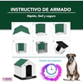 thumbnail image 4 of Casa Para Perro Q Perrón Raza Grande Con Puerta Color Verde, 4 of 6