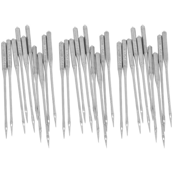 LOLIPPYY 50Pcs Heavy Duty Sewing Machine Needles Silver for Denim Canvas Thick