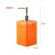 thumbnail image 2 of Dispensador de jabón de cerámica, dispensador de jabón de loción de forma cuadrada de 450 ml for encimera de cocina de baño, botella dispensadora de líquido de mano con bomba de plástico plateada, 2 of 6