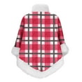 thumbnail image 5 of DeHolifer Women's Shawl Furry Warm Cape Coat Pullover Poncho Fluffy Fur-Collar Shawl Wrap Plaid Printed Fall Winter Outdoor/Indoor Cloak, 5 of 6