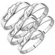 thumbnail image 1 of Joyeria de Amistad Anillos LoveTwirls 3Pares 6Pzas Talla 3x6.5 y 3x8mm 16.9 y 18.2Ø Circunferencia 53 y 57mm Circonia/M, 1 of 2