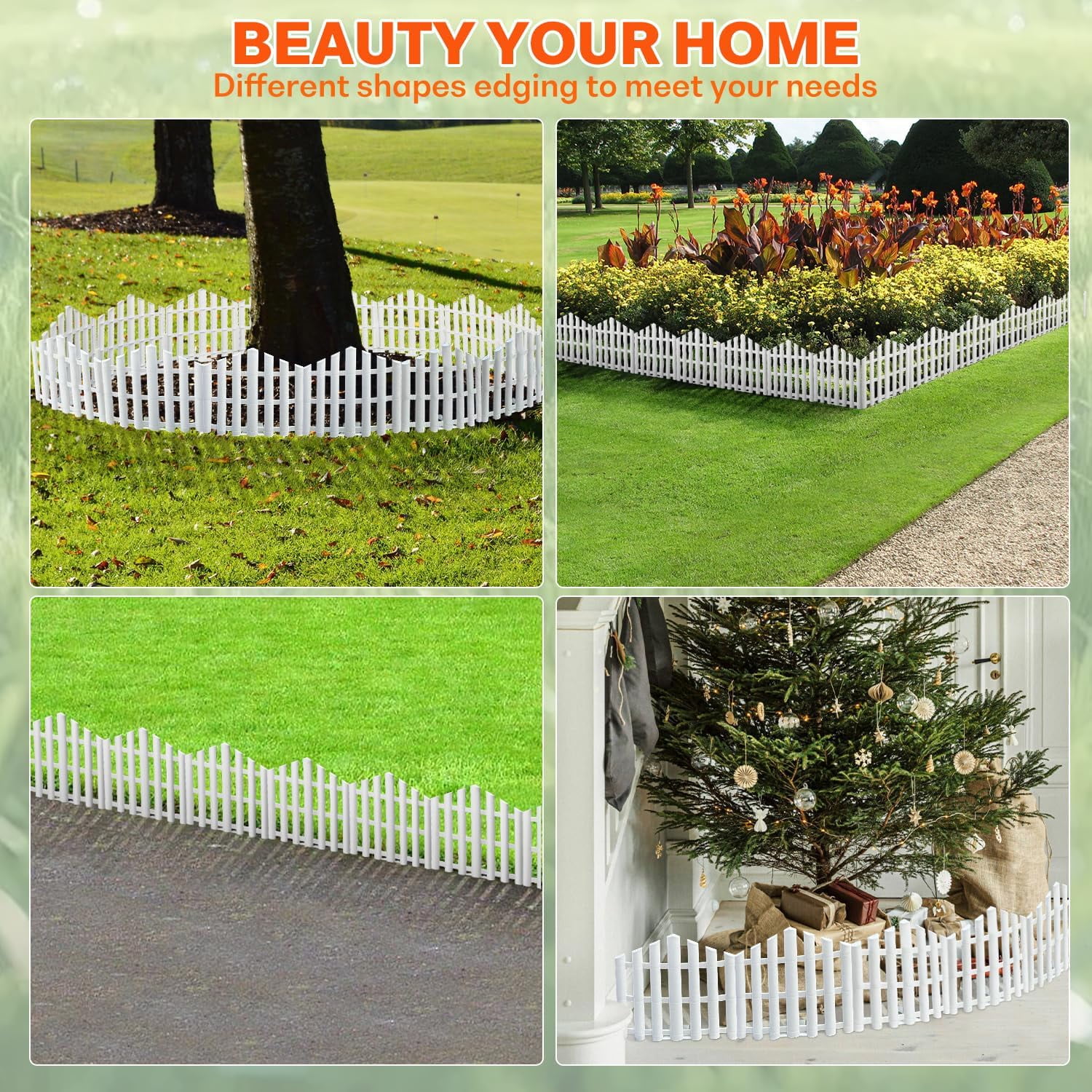No-Dig Garden Edging Border Landscape Edging for Flower Bed Fence