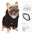 thumbnail image 3 of Balery Heart and Stars Sudadera con Capucha para Perros Pequeños – Ropa para Mascotas, Disfraz para Perros y Gatos, Ideal para Fiestas y Cosplay-X-Small, 3 of 7