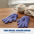 thumbnail image 4 of Abbraccia Guantes sin dedos de forro polar grueso, color liso de invierno, compatibles con pantallas para niños, ideales para escribir y jugar., 4 of 6