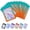 Light Blue&Orange, variant on 100pcs 4"X 6" Smell Proof Bags Resealable Mylar Bags Foil Pouch Double-Sided Bag Matte Black