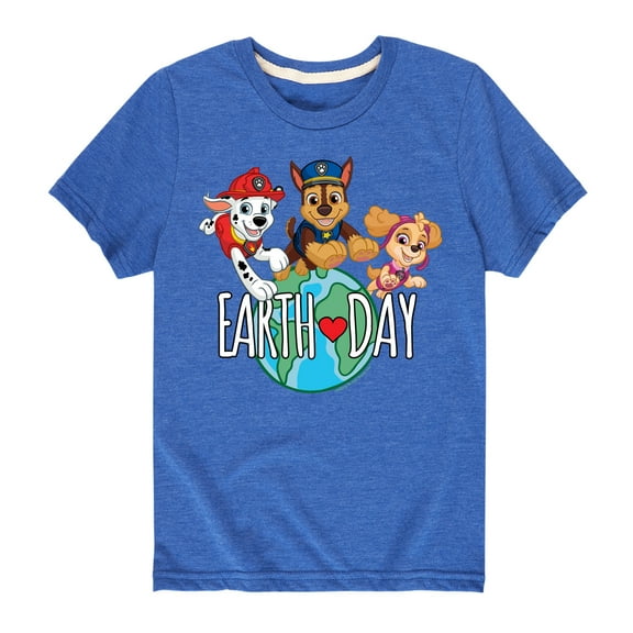 Paw Patrol - Earth Day Globe - Toddler And Youth Short Sleeve Graphic T-Shirt