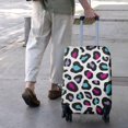 thumbnail image 3 of White and Colorful Of Leopard Print Luggage Cover Fashion Suitcase Cover Baggage Covers Fit 25-28 Inch Luggage (Go Travel), 3 of 5