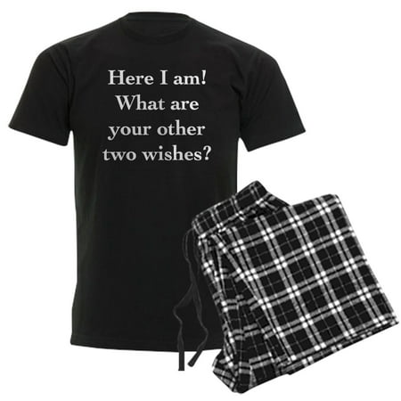 CafePress - Here I Am Men's Dark Pajamas - Men's Dark Loose Fit Cotton Pajama Set