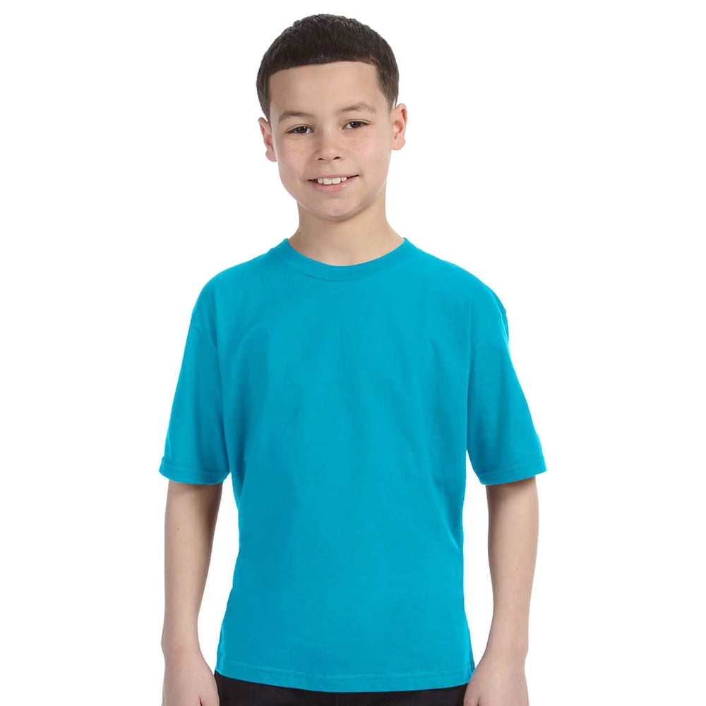 Anvil - Anvil 990B Youth Lightweight T-Shirt - Caribbean Blue - X-Large
