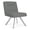 Asteroid, variant on Willow Lounge Reception Armless Swivel Guest Chair / Silver Steel / Navy Blue