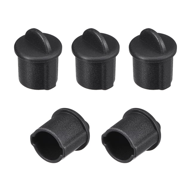 Tapa de silicona anti-polvo BNC para jack hembra negra 5 pcs
