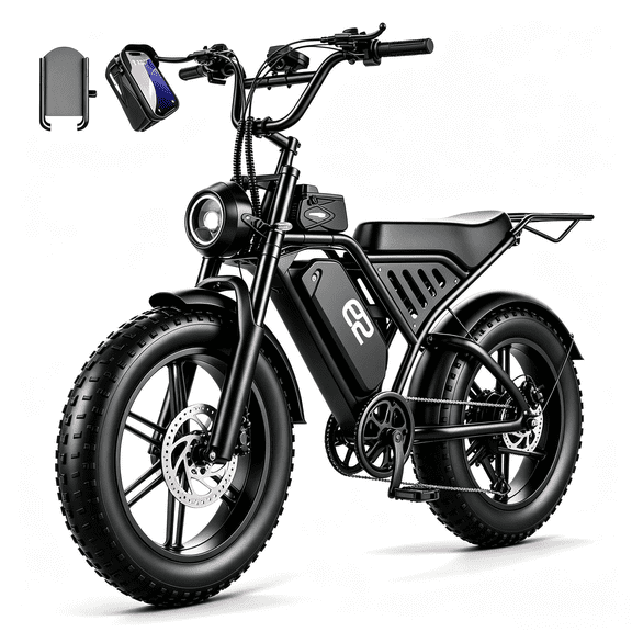 AZHAR Off-Road Electric Mountain Bike for Adults, 20*4" Fat Tire E-Bike, 48V 20Ah Removable Battery, 750W Rated (2500W Peak) Motor, 32MPH Max Speed , UL2849 Certified