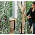 thumbnail image 5 of Soimoi Cotton Poplin Fabric Leaves & Tulip Floral Print Sewing Fabric Yard 42 Inch Wide, 5 of 7