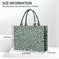 thumbnail image 3 of Large Capacity Tote Bag,Green and Dark Green Giraffe Pattern Handbag Fashion Luxury Tote Bag,15.7"x13"x 5.1" Inches,Laptop Compatible, 3 of 6
