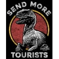 thumbnail image 2 of Boy's Jurassic Park Send Me More Tourists  Graphic Tee Black X Small, 2 of 5