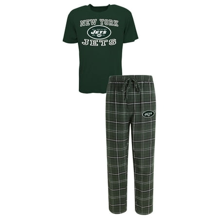 Flannel Mens Pajamas - New York Jets NFL