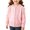Pink, variant on Girls Cardigan Sweater Kids Button Down Open Front Crew Neck Knit Jacket Teen Long Sleeve Soli𝖽 Color Knitted Sweatshirt Prepp𝗒 Knit Cardigan For Girls