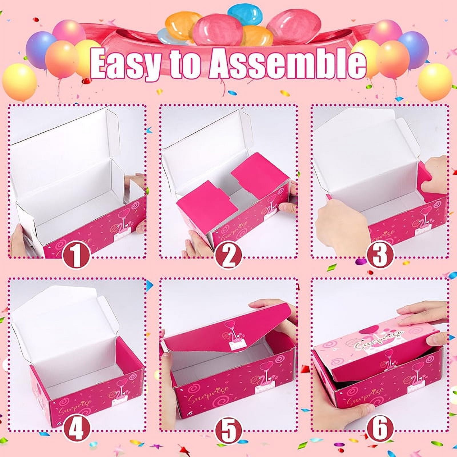 SDJMa Surprise Gift Box Explosion for Money - Cash Explosion Luxury Gift  Box for Birthday Anniversary Valentine Proposal - Yellow - 16 Bounces