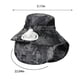 thumbnail image 3 of Xihbxyly Gorra de Camuflaje con Ventilador, con Carga Usb, Parasol, Transpirable, para Exteriores, Gris/Caqui/Verde Militar, Algodón, 56 X 13 Cm, 3 of 7