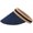 A Navy Blue, variant on Women's Straw Summer Hat Sun Visor Hats for Men Wide Brim Roll-up Foldable Beach Visors Cap Sun Casual UV Protection Hiking