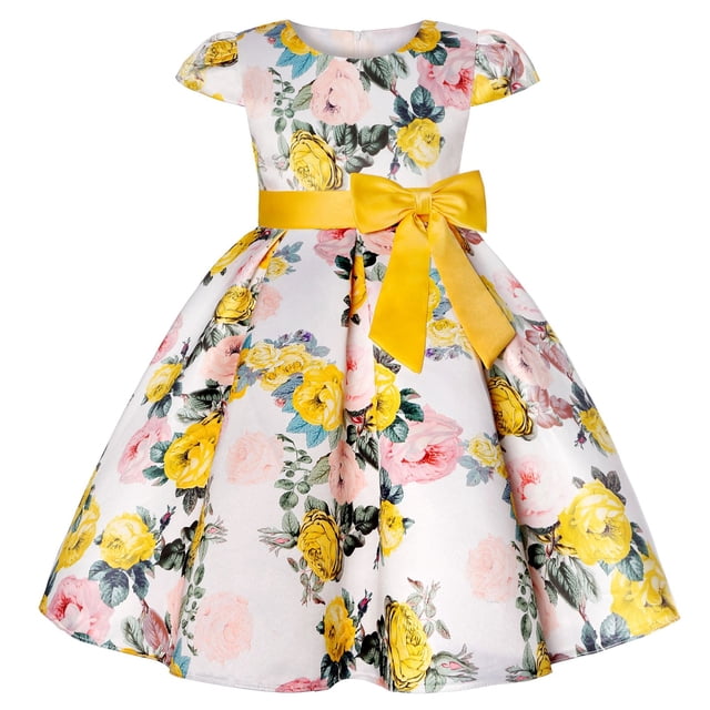 Vestidos para niñas Vestidos de princesa para niñas Vestidos estampados vintage Vestidos para anfitriones de fiestas