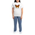 thumbnail image 4 of CafePress - Antisocial Butterfly Pajamas - Women's Short Sleeve Print T-Shirt and Pants Light Cotton Pajama Set, 4 of 7
