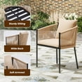 thumbnail image 4 of Farini Outdoor Furniture Set for 2, Outdoor Dining Set Patio Chairs 2 Piece, Rattan Wicker Patio Furniture Chairs with Cushions for Garden, Deck, Backyard, Poolside, 4 of 6
