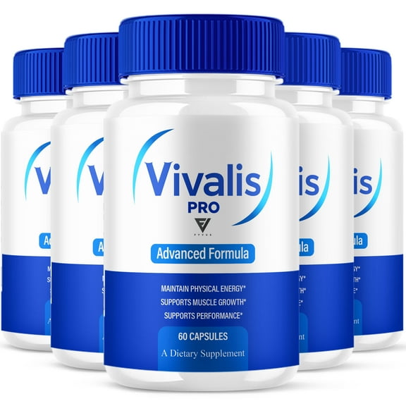 (5 Pack) Vivalis Pills Vivales Capsules, Vivales Maximum Strength Supplement High Drive Support (300 Capsules)