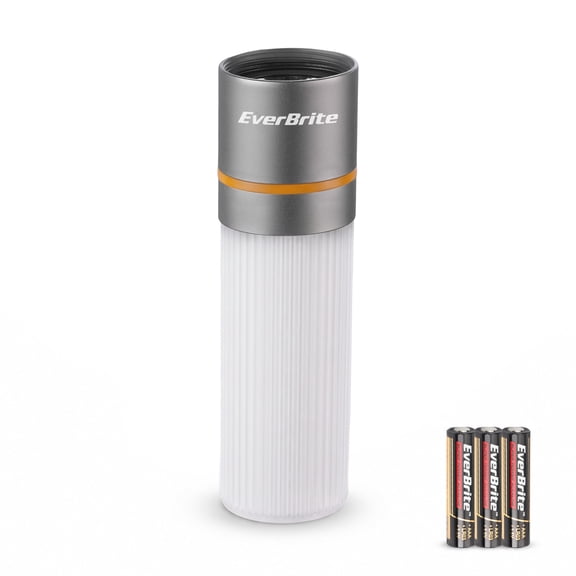 EverBrite LED Flashlight with Red Light Mode, 300 Lumens, 3 AAA Battery Powered, Compact Emergency Flashlight for Camping, Power Outages and Outdoor Use, with Hook