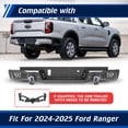 thumbnail image 2 of Heavy Duty Steel Rear Bumper for Ford Ranger 2024 2025,Type 1, 2 of 10