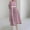 Hot Pink, variant on YHAJDS Women's Casual Dress,Women Midi Dresses Long Sleeve Dress Print Round Neck Mid Calf Length Dress Casual Fashionable Winter Long Sleeve Midi Dress Loose Comfortable