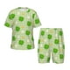 thumbnail image 1 of Fotbe St Patrick's Day11 Pijama Estampada de 2 Piezas para Niños – Ropa de Dormir de Manga Corta Cómoda para Niños y Niñas, Camiseta y Shorts de Algodón-X-Large, 1 of 6
