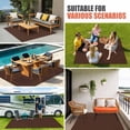 thumbnail image 3 of Brown Pure Color Outdoor Rug 5x8 Ft, Non Slip Washable Area Rug, Aesthetics Contemporary Luxury Patio Rugs Carpet Runner, Large Floor Mat for Indoor/Outdoor Deck Porch Camping, 3 of 8