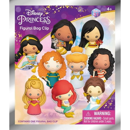 Disney Princess 3D Figural Keyring Disney Ultimate Princess Celebration Series Mystery Pack (1 RANDOM Figure)