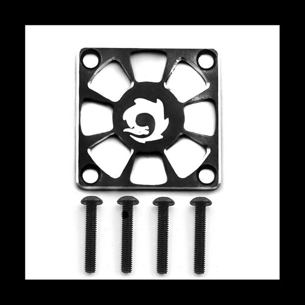 Cubierta de Ventilador de Enfriamiento de AleacióN de Aluminio 30X30 mm para RC Motor ESC Cubierta de ProteccióN de Ventilador de RegulacióN EléCtrica, Negro