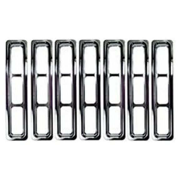 Rugged Ridge by RealTruck Grille Insert Kit for Wrangler TJ | Chrome | 11306.02 | Compatible with 1997-2006 Jeep Wrangler TJ