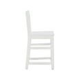 thumbnail image 5 of Linon Lauria 24" Indoor Wood Counter Stool, Set of 2, White, 5 of 10