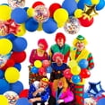 thumbnail image 1 of Kit d'Arche Guirlande de Ballons de Cirque Carnaval Ballons Jaunes Bleus Rouges Ballons Confettis Multicolores pour Décorations de Mariage Carnaval Fête d'Anniversaire Shower de Bébé, 1 of 6