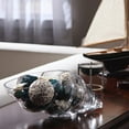 thumbnail image 2 of Hosley Clear Glass Shell Vase 8 Inches Long, 2 of 6